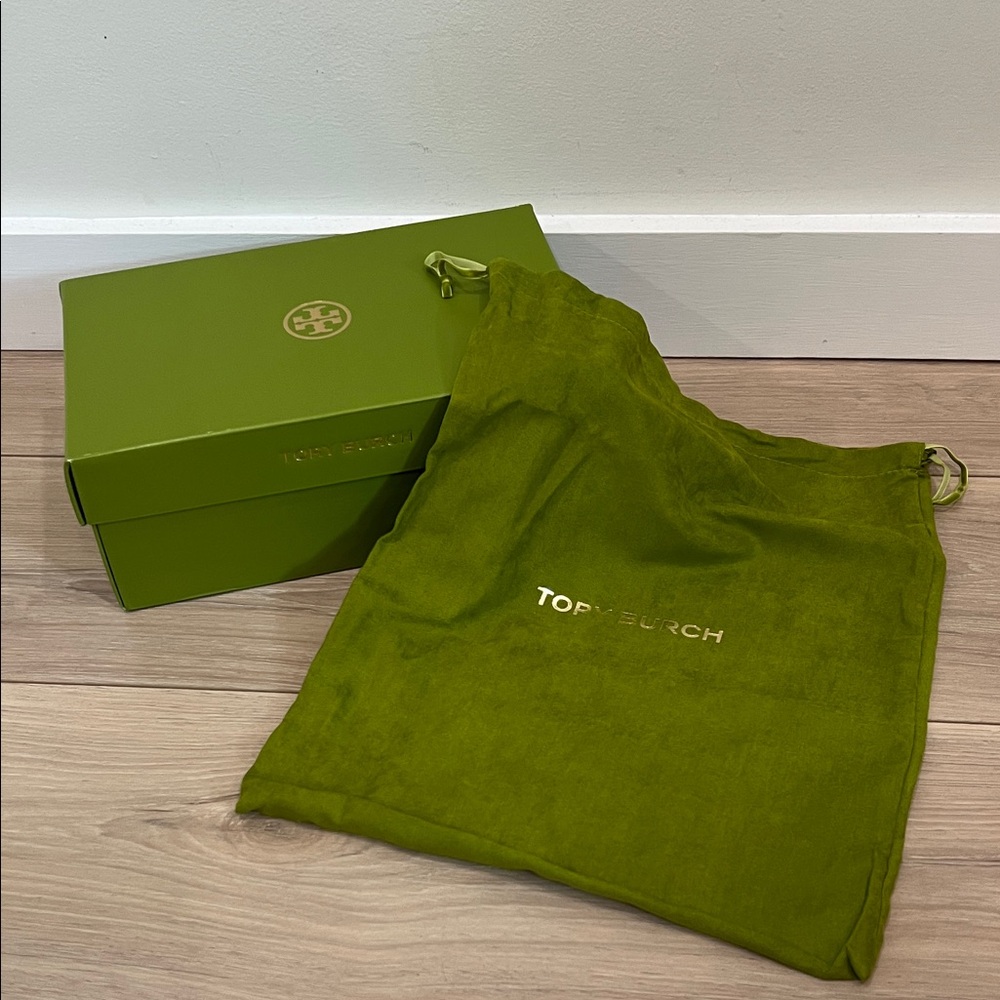 TORY BURCH Shoe Box, Dust Bag & Tissue 11”x 7” x 4 1/4”